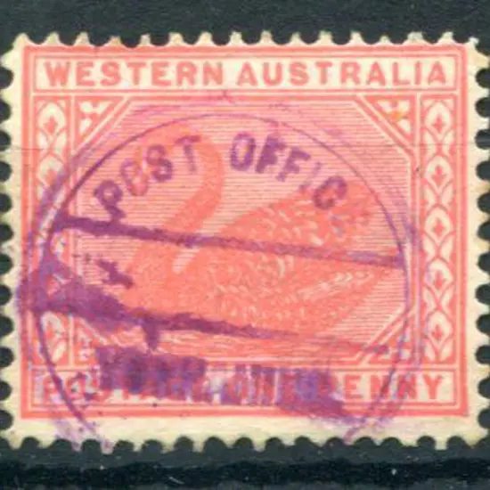 Yornanning Post Office CRS2 Fine strike in violet ...