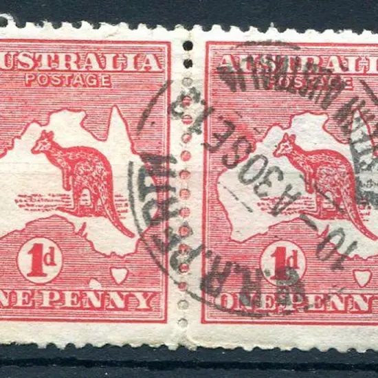 1d red, positional plate E pair L.25 & 26 with ...