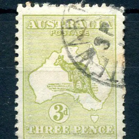3d olive, Die II in early state with "white flaw ...