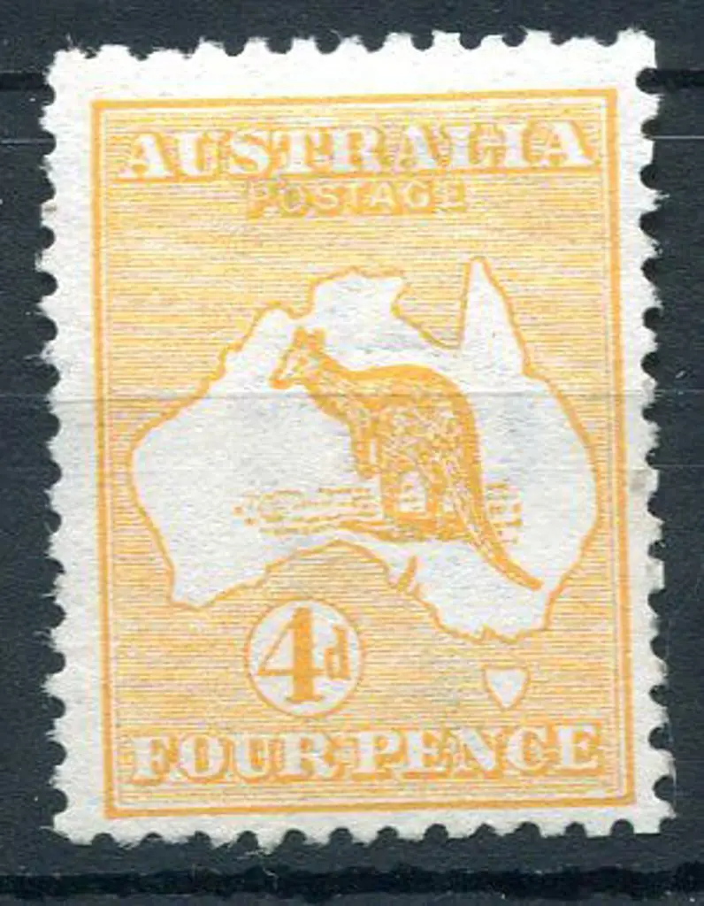 4d orange. MVLH, centered low right. SG 6, ACSC ... Image 1++