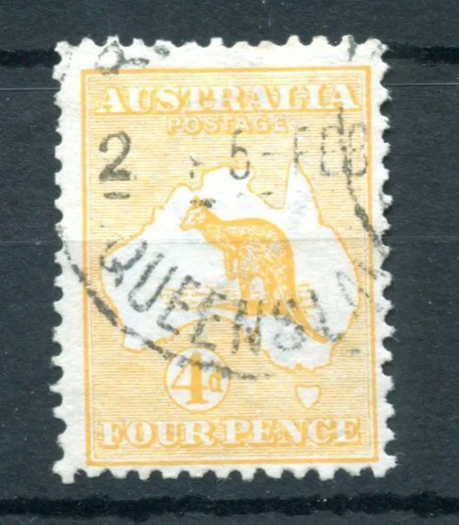 4d yellow-orange. F/U, centred low. ACSC 15F, Cat. ... Image 1++