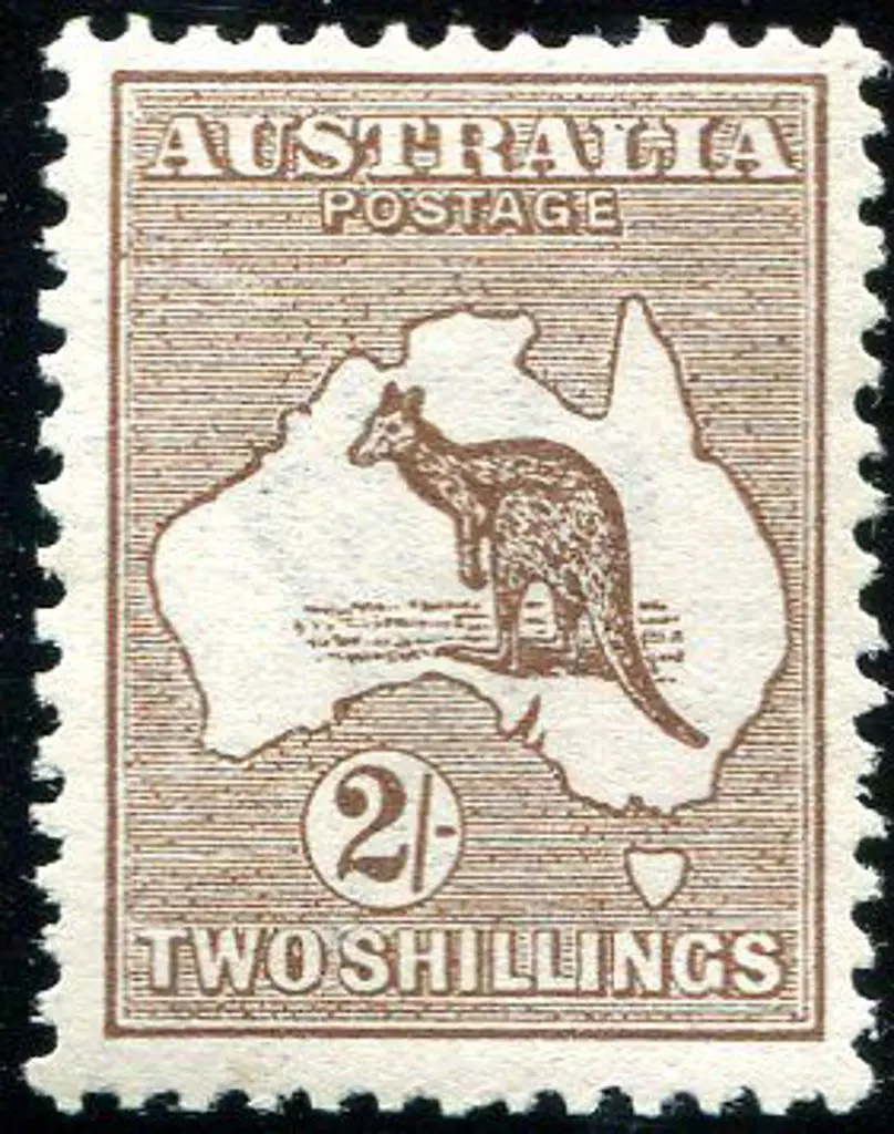 2/- dark brown. MVLH, centred slightly high. SG ... Image 1++
