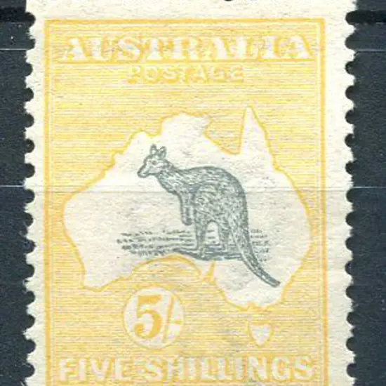 5/- grey & chrome. MLH with light gum toning. ...
