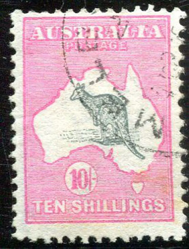 10/- slate & pink. Fine used, centred high with ... Image 1++