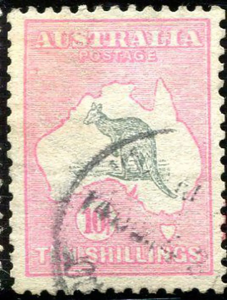 10/- grey & pink. Fine used with indistinct cds. ... Image 1++