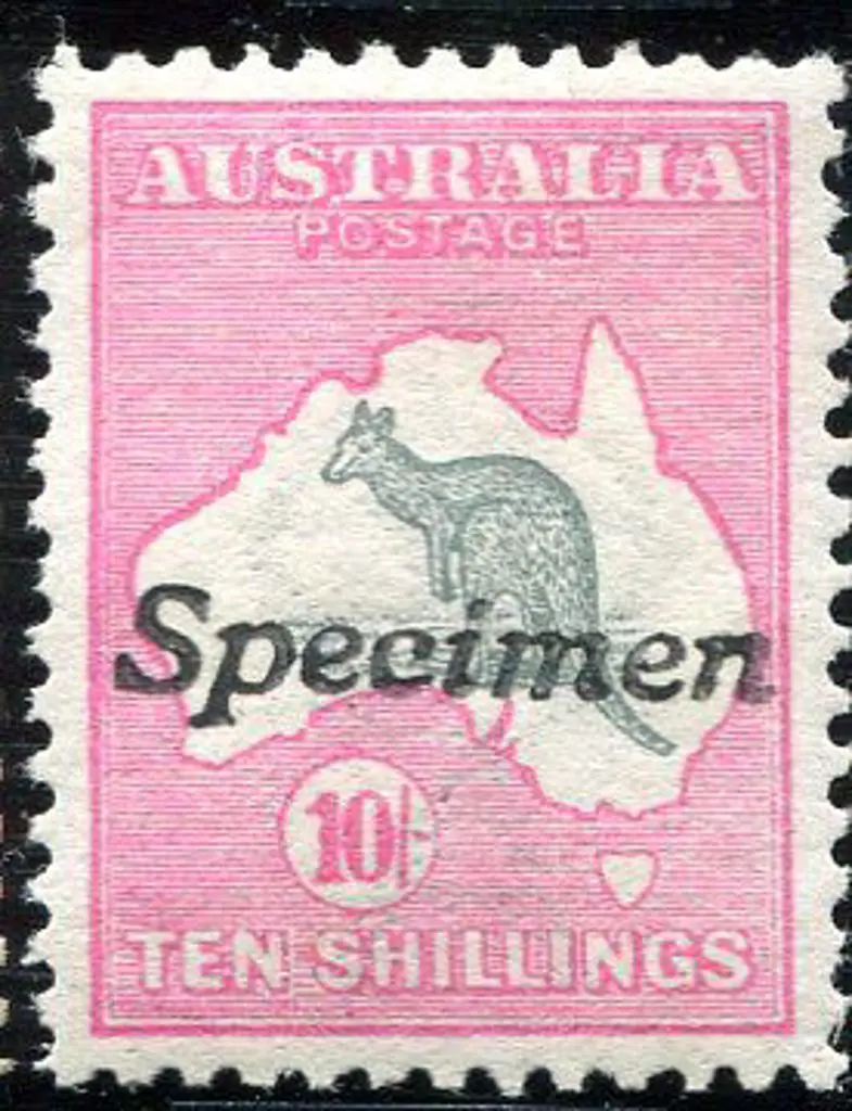 10/- grey & pink ovptd "Specimen" type B. Fresh ... Image 1++