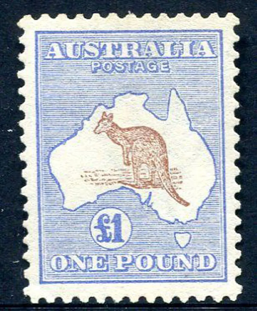 £1 brown & blue. MVLH & well centered. A superb ... Image 1++