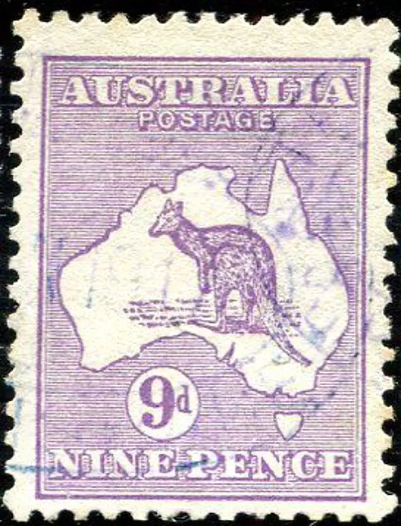 9d violet with inverted wmk. Fine used by light ... Image 1++