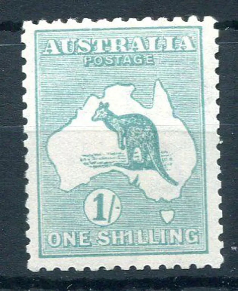 1/- blue-green, Die IIB, with "1 for first "I" in ... Image 1++