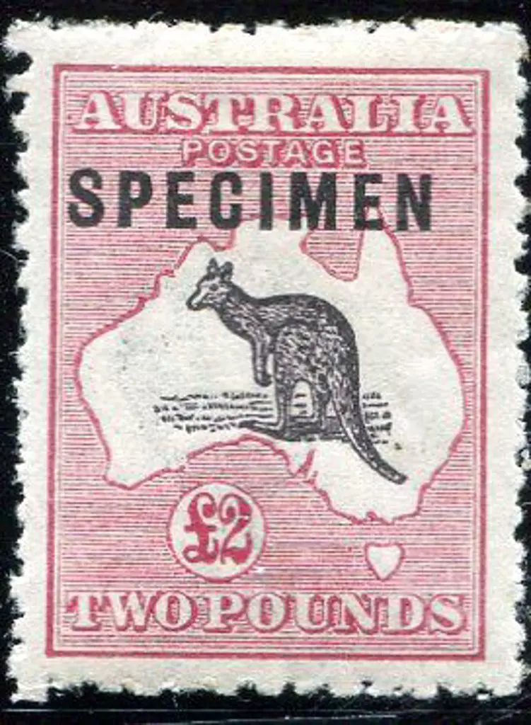 £2 purple-black & rose ovptd "SPECIMEN" Type C. ... Image 1++
