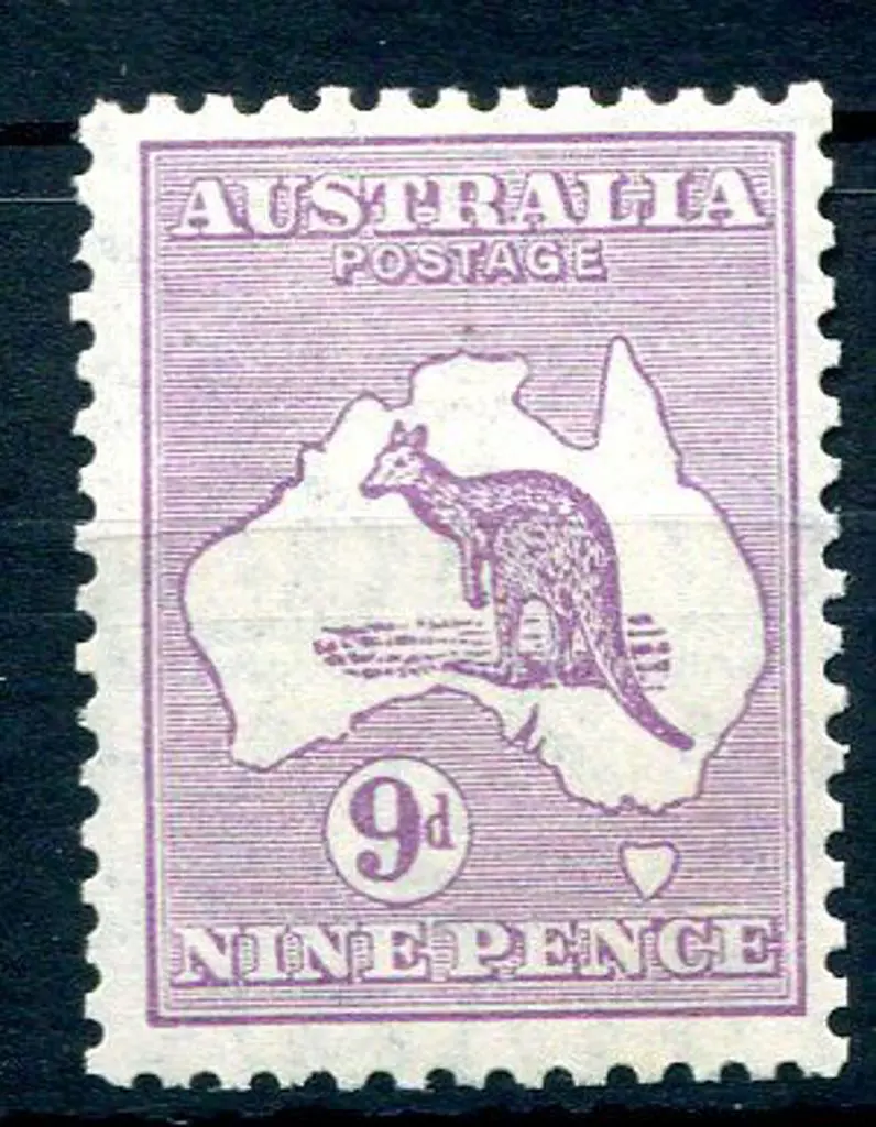 1929/30 Small Multiple Watermark 9d violet. MUH, ... Image 1++