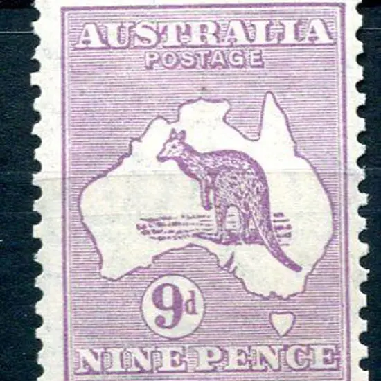 1929/30 Small Multiple Watermark 9d violet. MUH, ...