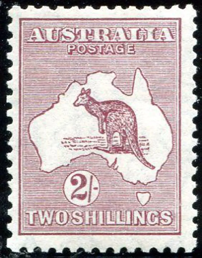 1929/30 Small Multiple Watermark 2/- maroon, Die ... Image 1++