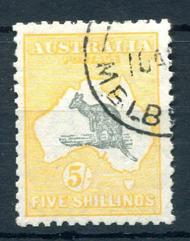 1929/30 Small Multiple Watermark 5/- grey & ... Image 1++