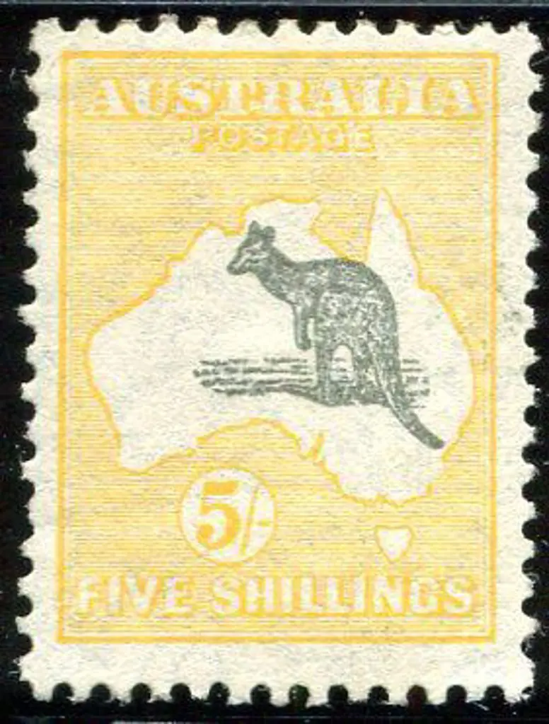 1929/30 Small Multiple Watermark 5/- greyish-black ... Image 1++