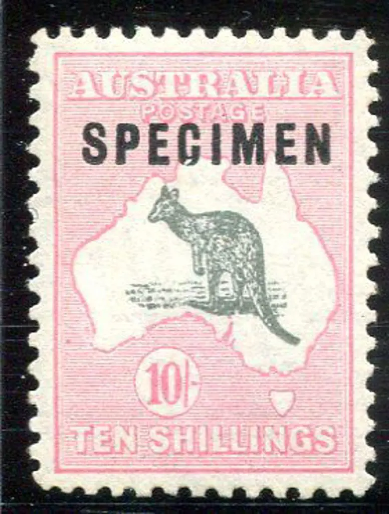 1929/30 Small Multiple Watermark 10/- grey & pale ... Image 1++