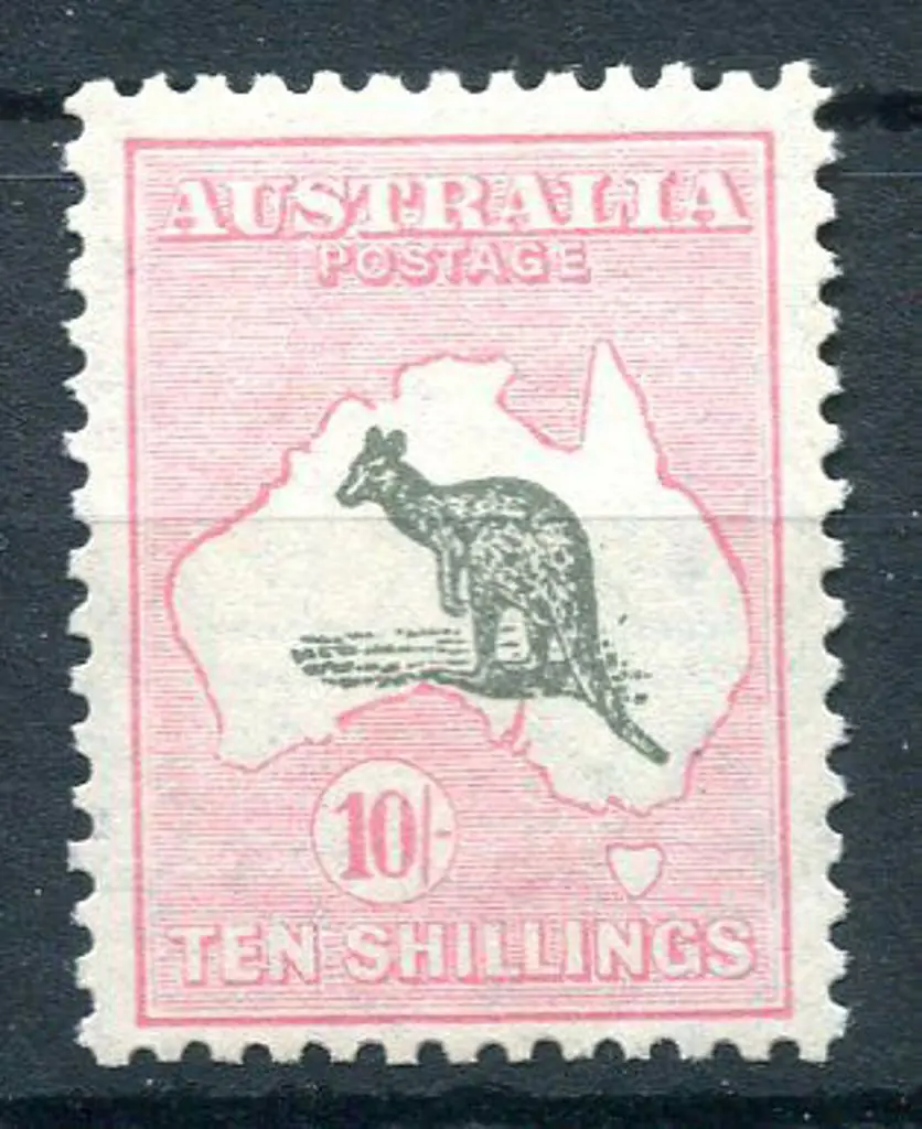 1929/30 Small Multiple Watermark 10/- grey & pale ... Image 1++