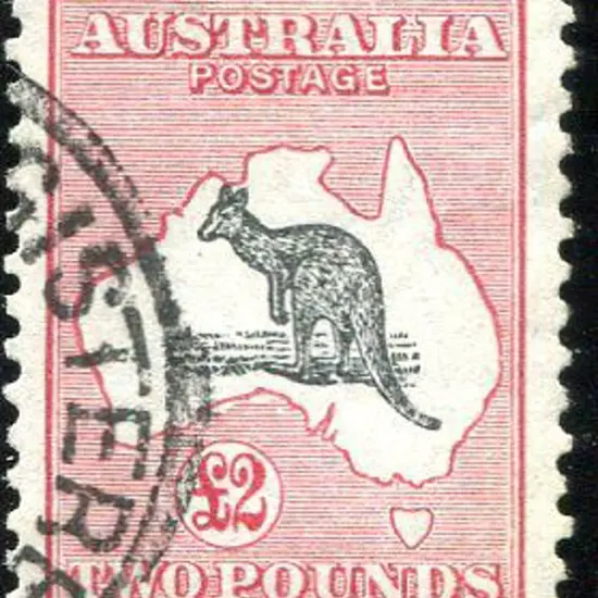 1929/30 Small Multiple Watermark £2 grey & rose ...