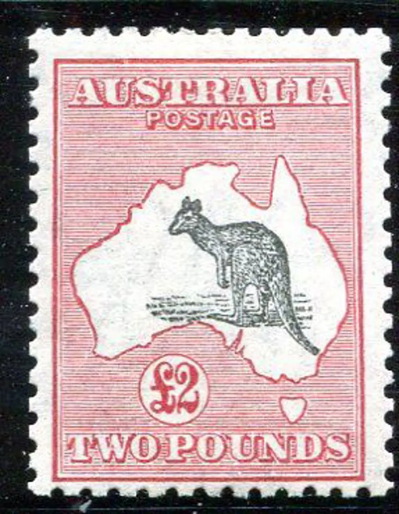 1929/30 Small Multiple Watermark £2 grey & rose ... Image 1++
