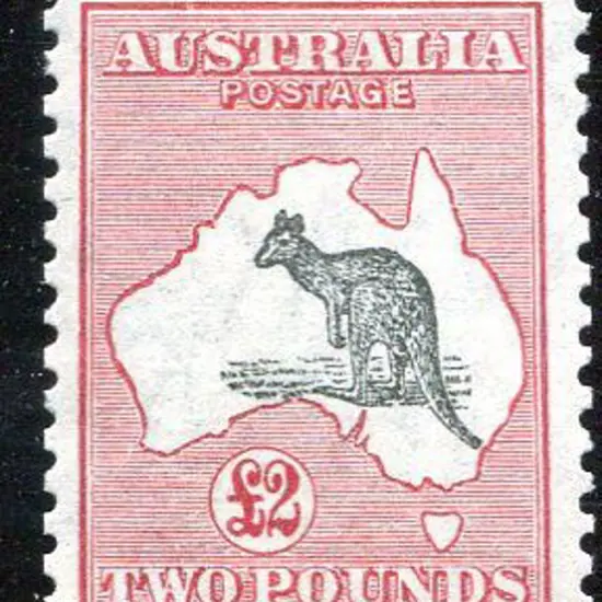 1929/30 Small Multiple Watermark £2 grey & rose ...