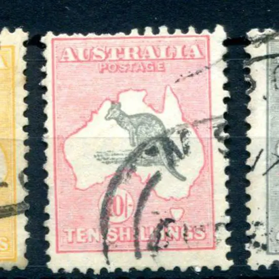 1931-47 CofA 5/- grey & yellow orange F/U with ...