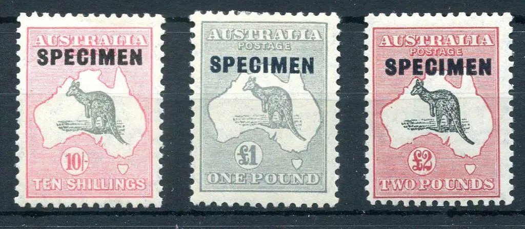 1931-47 CofA 10/- grey & pink MUH, £1 grey MVLH & ... Image 1++