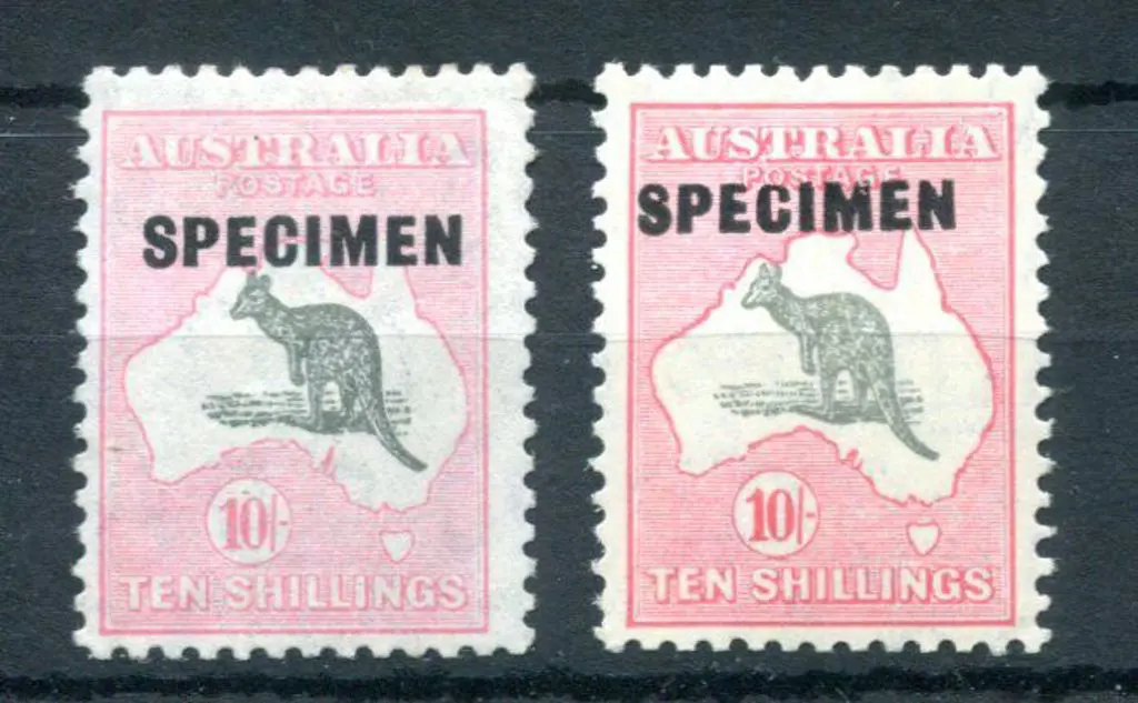 1931-47 CofA 10/- grey & pink & grey-black & ... Image 1++