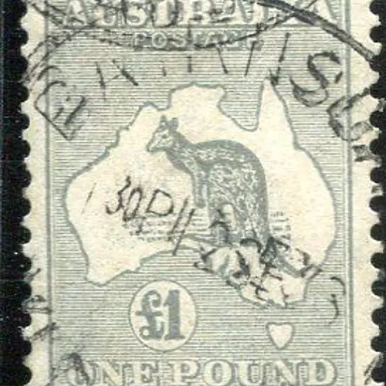 1931-47 CofA £1 grey. Good to fine used with ...