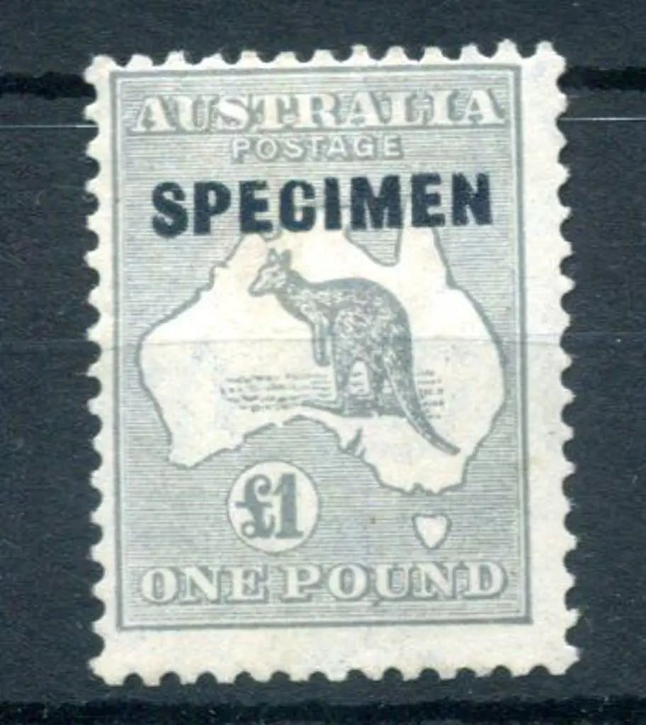 1931-47 CofA £1 grey ovptd "SPECIMEN" with "break ... Image 1++