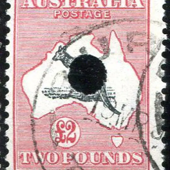 1931-47 CofA £2 grey-back & rose-crimson with ...