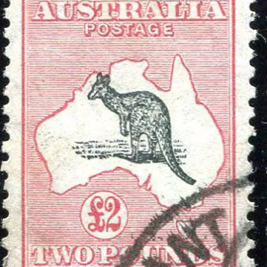 1931-47 CofA £2 grey-black & rose-crimson. Fine ...