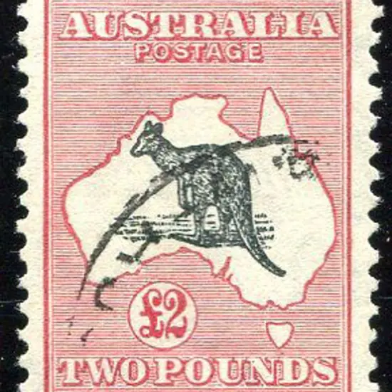 1931-47 CofA £2 grey-black & rose crimson. Superb ...