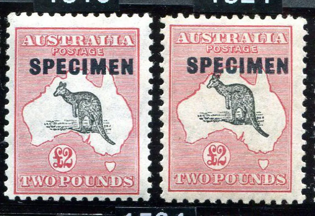 1931-47 CofA £2 grey black & rose-crimson x 2. ... Image 1++
