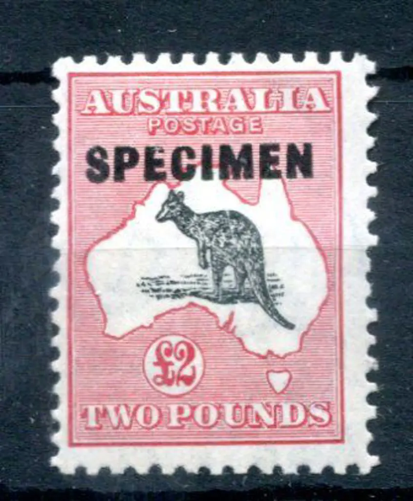 1931-47 CofA £2 grey-black & rose-crimson ovptd ... Image 1++
