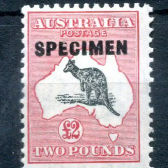 1931-47 CofA £2 grey-black & rose-crimson ovptd ...