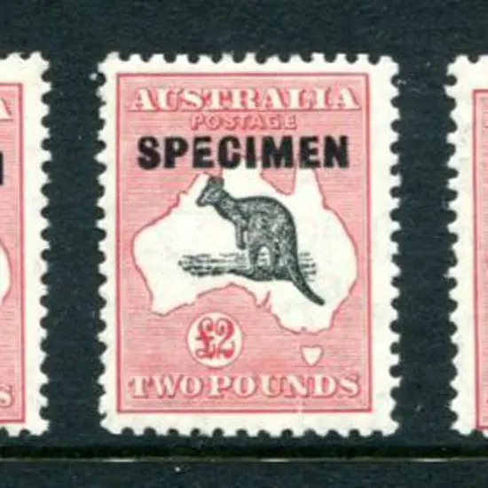 1931-47 CofA £2 grey-black & rose crimson ovptd ...