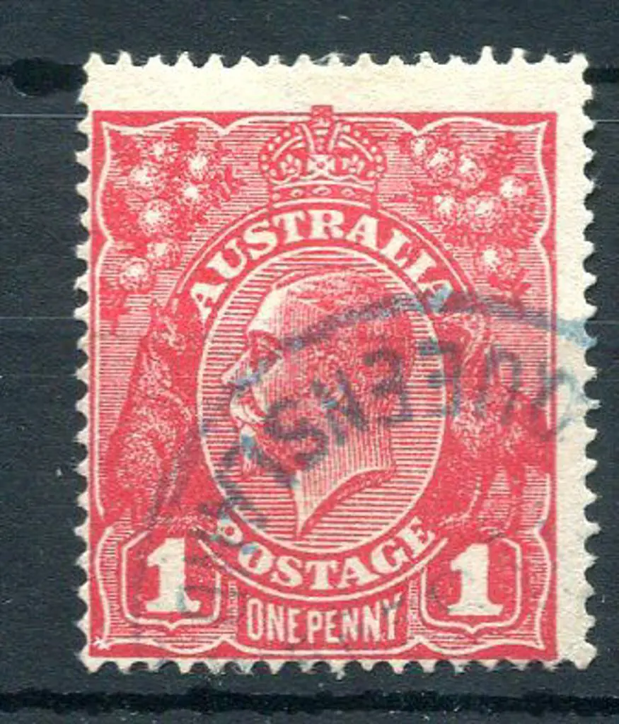 1914-20 Single Watermark 1d carmine-red Die III ... Image 1++