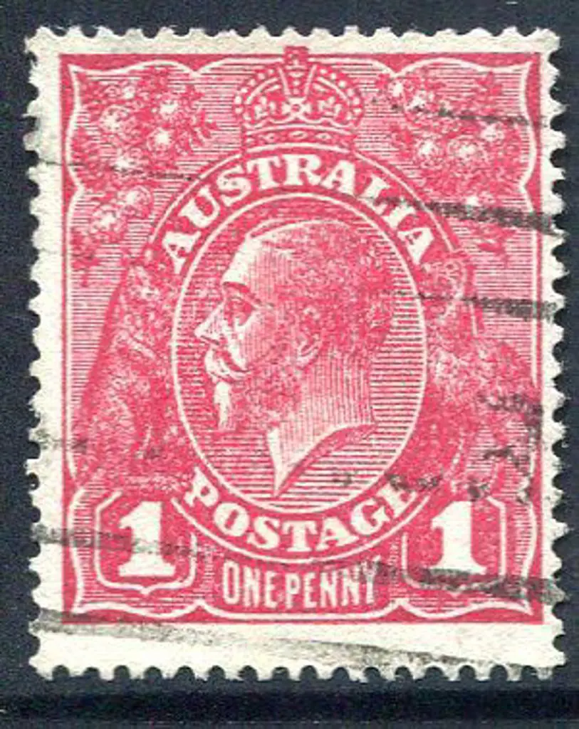 1914-20 Single Watermark 1d damson, Die II, G70½. ... Image 1++