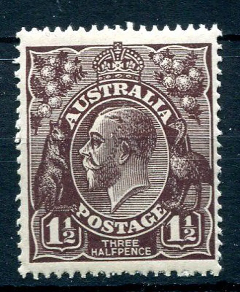 1914-20 Single Watermark 1½d black-brown Die I ... Image 1++