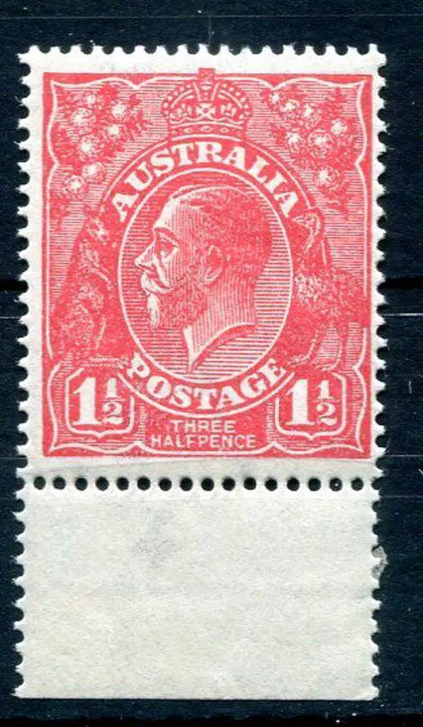 1914-20 Single Watermark 1½d red KGV with inverted ... Image 1++
