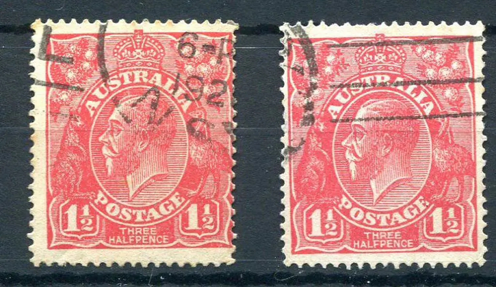 1914-20 Single Watermark 1½d red, die I with ... Image 1++