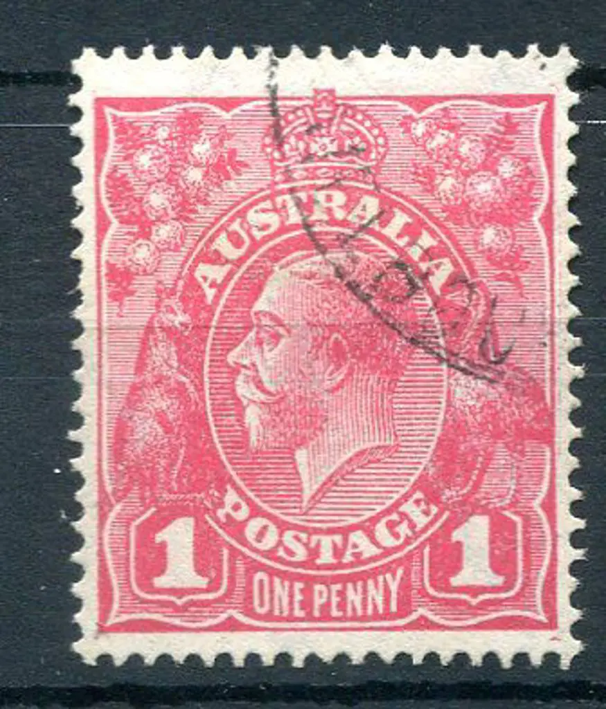 1918-20 Large Multiple Watermark Perf.14 1d ... Image 1++