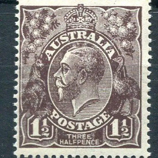 1918-20 Large Multiple Watermark Perf.14 1½d ...