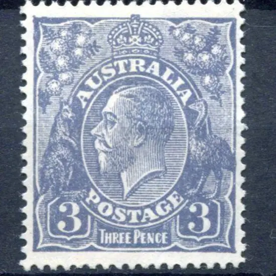 1918-20 Large Multiple Watermark Perf.14 3d blue ...