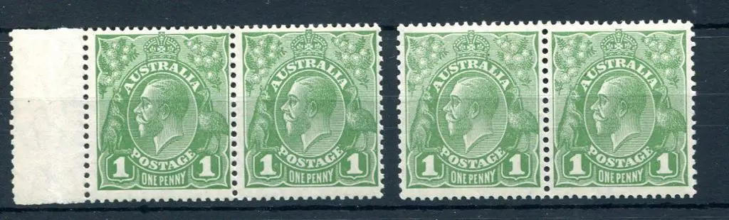 1926-30 Small Multiple Watermark Perf. 13½x12½ 1d ... Image 1++