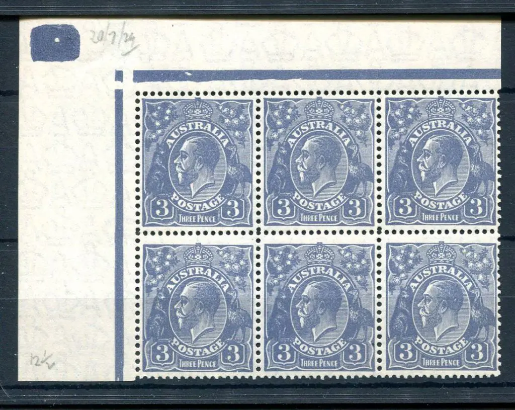 1926-30 Small Multiple Watermark Perf. 13½x12½ 3d ... Image 1++