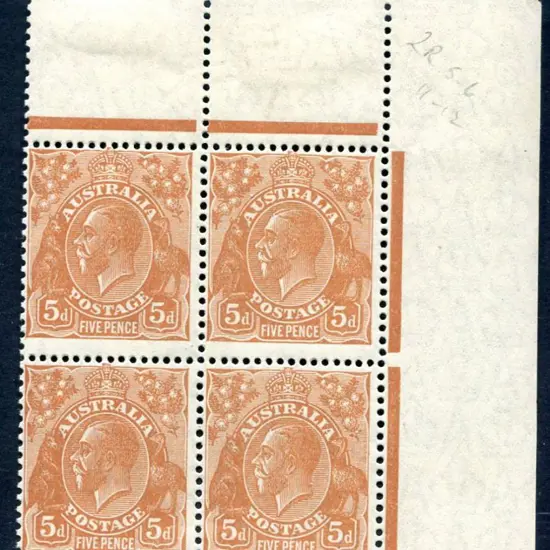1926-30 Small Multiple Watermark Perf. 13½x12½ 5d ...