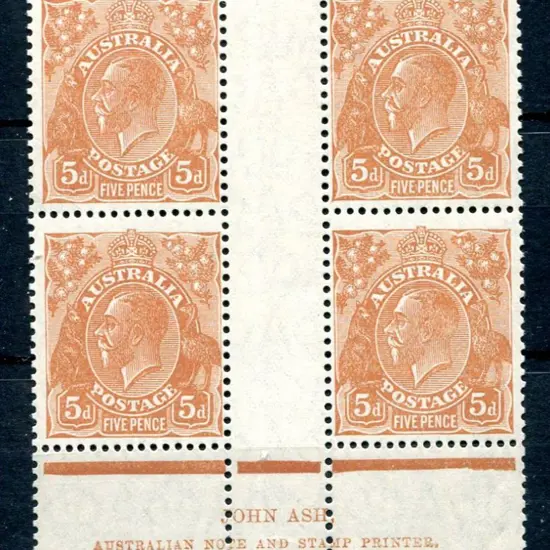 1926-30 Small Multiple Watermark Perf. 13½x12½ 5d ...