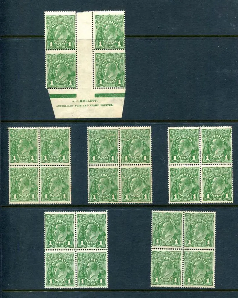 1926-30 Small Multiple Watermark Perf. 13½x12½ 1d ... Image 1++