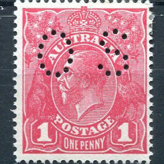 1918 1d rosine KGV on rough paper, single wmk ...
